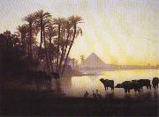 Theodore Frere Along the Nile at Giza Germany oil painting artist